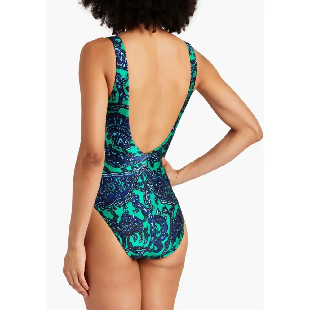 Zimmermann Tiggy Plunge Circle Link One-Piece Swimsuit NWT Size 4